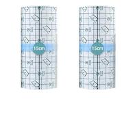 2 rollos de tiritas de ducha resistentes al agua, 15 cm x 10 m, resistentes al agua, para vendaje de heridas, muñecas, hombros, protectores y brazos