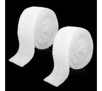 2 rollos de vendaje elástico de compresión, vendaje tubular, vendaje tubular, vendaje de fijación, vendaje de apoyo transpirable para brazos, rodilleras, pantorrillas, 3,8 x 200 cm