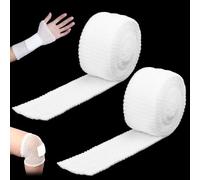 2 rollos de vendaje tubular, vendajes elásticos de 2.3 pulgadas, malla elástica para vendajes de heridas, gasa tubular para heridas de brazo sin el uso de cinta adhesiva