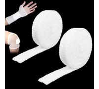 2 rollos de vendaje tubular, vendas de red elástica de 1 pulgada, malla elástica para vendajes de heridas, gasa tubular para heridas de brazo sin el uso de cinta adhesiva