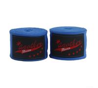 2 rollos de vendas de boxeo de 3 metros para una mejor protección de muñeca y mano (azul)