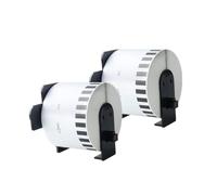 2 Rollos DK-22205 Papel térmico Continuo 62 mm x 30. Cinta de 48 m Compatible con QL-500 QL-500A QL-550 QL-560 QL-570 QL-570VM QL-580N QL-650TD QL-710W Impresoras