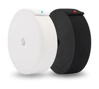 2 Rollos Goma Elastico Costura 3cm, Cinta Elastica de Costura 30mm × 10m, Blanco y Negro Banda de Coser Plana, Coser Banda Elástica de Goma, Banda Elastica Costura, Para Ropa y Manualidades Bricolaje