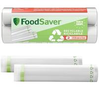 FoodSaver Rollos de envasado al vacío FSRE2802X-01 — Reciclables, Sin BPA, 2x (28 cm x 3 m)