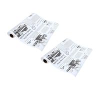 2 Rollos Papel de Hornear Antigrasa Blanco, 2 de para Panadería | Papel, Uso Profesional y Panadería, para Chips y Muslos de Pollo, Mantiene la Presentación