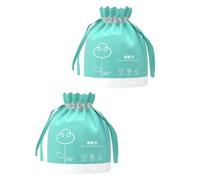 2 Rollos Toallita Limpiadora Desechable para Cara, Seca y Húmeda | Viscosa de Fibra Acetal, 40 Secciones por Rollo, Verde, Reemplazo de Toalla Facial Tradicional