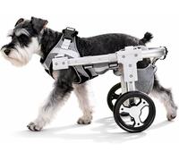 2 Ruedas Ajustable Perro Gato Mascota Anciano Scooter Silla De Ruedas para Perros Extremidad Trasera Carro De La Energía Animal Discapacitado Rehabilitación Carrito para Perros Grand