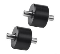 2 ruedas de aspiradora para Tineco S5 para combo 2.0 3.0 - Ruedas de metal de plástico piezas de repuesto silenciosas para máquina de limpieza de suelos neumáticos 12 x 8 x 9 mm