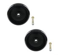 2 ruedas de calibre de cubierta negras GX10168 de repuesto con hardware para cortacéspedes D140 D160 D170 L100 L110 L120 L130