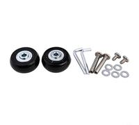 2 ruedas de equipaje completas con herramientas de instalación, ideales para patines y scooters, flexibles y de diseño (40 mm x 18 mm)