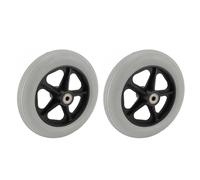 2 Ruedas de Repuesto para Sillas de Ruedas de 8 Pulgadas para Andadores, Neumáticos de PU Enrollables Antideslizantes, Accesorios para Andadores de Sillas de Ruedas, Fácil