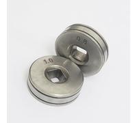 2 ruedas enrollables moleteadas de alambre de alimentación de 25 mm de diámetro para alimentador de alambre SSJ16 MAG MIG piezas de equipos de soldadores (0,8/1,0 mm)