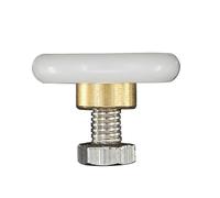 2 ruedas for mampara de ducha, una sola rueda, 19/23/25/27 mm, con rodamientos deslizantes, herrajes repuesto Ruedas para Puerta de Ducha(27mm)