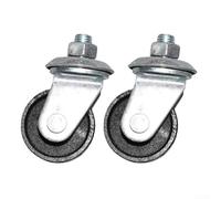 2 ruedas horizontales de repuesto para gato hidráulico de acero 3T 12 mm y 4T 16 mm, resistentes al desgaste, no deformables, fácil montaje para reparación de coches, taller, elevador de suelo y