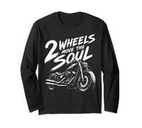 2 Ruedas Move The Soul Motorcycle Bike Rider Gift Manga Larga