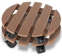 2 Ruedas Para Plantas Para Exteriores,Soporte Cuadrado, Posavasos Con Ruedas Giratorias 360° Para Sombrilla, Cubo De Basura, Barril De Lluvia, Maceta Para Plantas,Ayuda De Transporte A,30*30CM