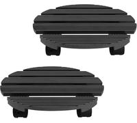 2 Ruedas Para Plantas Para Exteriores,Soporte Cuadrado, Posavasos Con Ruedas Giratorias 360° Para Sombrilla, Cubo De Basura, Barril De Lluvia, Maceta Para Plantas,Ayuda De Transporte C,30*30CM