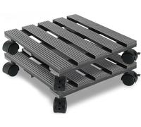 2 Ruedas Para Plantas Para Exteriores,Soporte Cuadrado, Posavasos Con Ruedas Giratorias 360° Para Sombrilla, Cubo De Basura, Barril De Lluvia, Maceta Para Plantas,Ayuda De Transporte D,30*30CM