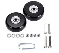 2 Ruedas Repuestos para Maletas de Equipaje con Recambios Diámetro 50mm x 18mm