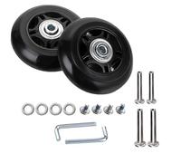 2 Ruedas Repuestos para Maletas de Equipaje con Recambios Diámetro 68mm