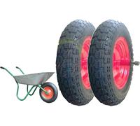 2 Ruote Carriola 3.50-8 Neumatico Goma 2 PR Modelo VESPA Asse Lungo 115mm