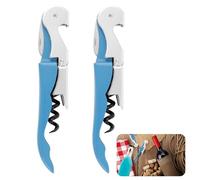 2 sacacorchos, abridor de vino, abridor de botellas profesional, cuchillo sommelier, cubiertos de camarero, sacacorchos con cortador de láminas, abridor de botellas de vino, cuchillo de camarero de