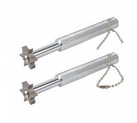 2 sacapuntas de ranura para palos de golf, afilador de ranura con 6 cabezales, accesorios de golf duraderos para hombres y mujeres, palos de utilidad, limpieza de reranurado (SL)