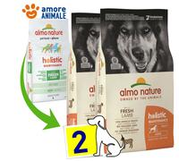 2 Sacos - Almo Nature Perro Holistic Grandes 12KG - Cordero Y Arroz - para