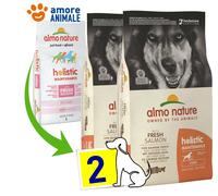2 Sacos - Almo Nature Perro Holistic Grandes Adult Salmón Y Arroz 12 KG ^ para