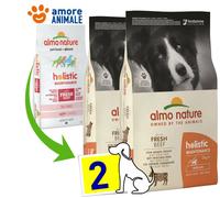 2 Sacos - Almo Nature Perro Holistic Medio Adult Carne Y Arroz 12 KG ^ para Csni