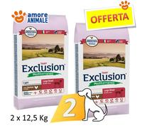 2 Sacos - Exclusion Perro Mediterráneo Adult Grandes Breed Luz Con Pollo 12,5 KG