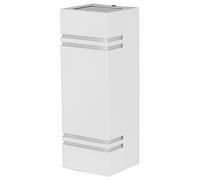 2 Salidas Cuadrado Arriba y Abajo Lámpara de Pared, IP44, Blanco - VT-7662