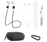 2 sangles magnétiques Anti-perte, Kit de nettoyage, sangle à Boucle magnétique pour écouteurs et écouteurs Sans Fil Silicone Anti-perte