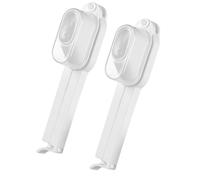 2 selladores de bolsas con boquilla de vertido, clips de sellado de aperitivos de leche en polvo, prácticos accesorios de cocina, clips de sellado con tapa