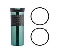 2 sellos de tapa de goma de repuesto para taza de viaje Contigo Byron, junta de tapa de repuesto negra, junta de silicona a prueba de fugas, compatible con tazas de viaje Contigo Snapseal Byron de 16