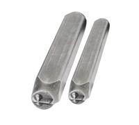 2 sellos portátiles de acero resistentes en forma de cruces, accesorios de diseños de 3 mm para personalizar joyas y proyectos de manualidades, herramienta de fabricación de joyas