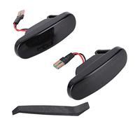 2 Señales de Giro de Marcador Lateral LED guardabarros Luces luces Laterales LED 51717793 51942933 Compatible con Panda 169 Grande Punto 199 (color Ahumado)