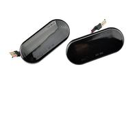 2 señales de giro dinámicas lámpara luz marcador lateral for Volkswagen for Bora for Golf 3/4 for Passat 3B for Polo 6N for Sharan for Vento T5 SEAT Ibiza(Dynamic Smoked)