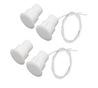 2 sensores de contacto de ventana de seguridad empotrables con cable para puerta, interruptor de lengüeta, 0,5 A, 100 V, sin interruptor empotrado, sensor de alarma magnético impermeable para el hogar