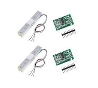 2 sensores de peso de celda de carga de 5/10/20 kg, célula de carga digital + 2 unidades HX711, sensor de peso, módulo para microcontrolador Arduino (5 kg)