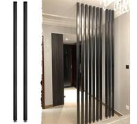 2 separadores de habitación con marco de madera para sala de estar, dormitorio, cubículo, suelo de listones de techo, elegante pantalla de privacidad para decoración del hogar