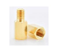 2 separadores hexagonales de latón macho/hembra for placa base, rosca M2.5, M3 y M4, 6 mm, for montaje en rack. Tornillos espaciadores for pilares y columnas.(110mm (3pcs),M3(thread 6mm))