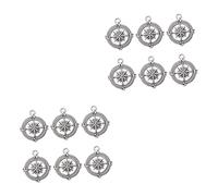 2 Series Colgantes De Graduación Forma De Accesorios De Joyería Diy Para Collares Plata 50 Piezas*2