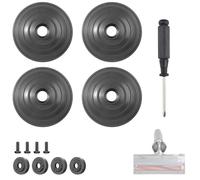 2 SET Accesorios de Ruedas para Dyson V6 V7 V8 V10 V12 DC58 DC59 DC62 DC74 35W 50W Aspiradora Inalámbrica Piezas de Repuesto Direct Drive Cleaner Cabeza Rueda Recambio Dyson 968266-02 949852-05