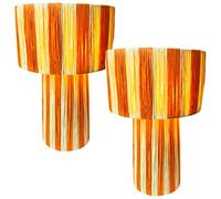 2 Set Boho Lámpara de Mesa Lámpara Mesa de Noche Lámpara de Escritorio Pie