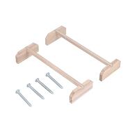 2 Set Chicken Wooden Perches, Large Wooden Bird Stand for Rooster and Parrots, Training Hens Roosting Bar with Natural Wood Material, Safe and Pet Supplies for Chicken Hen