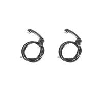 2 Set de Champú Tazón Grifo Pulverizador con Manguera de Mano para Peluquería Babershop Negro