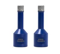 2 Sets Broca de Diamante con 10 mm x M14,Broca para Azulejos, Gres Porcelánico, para Cerámica, Granito, Vidrio, Porcelana, Amoladora Angular Azul