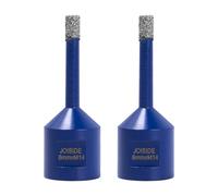 2 Sets Broca de Diamante con 6 mm x M14,Broca para Azulejos, Gres Porcelánico, para Cerámica, Granito, Vidrio, Porcelana, Amoladora Angular Azul