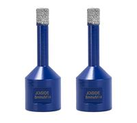 2 Sets Broca de Diamante con 8 mm x M14,Broca para Azulejos, Gres Porcelánico, para Cerámica, Granito, Vidrio, Porcelana, Amoladora Angular Azul
